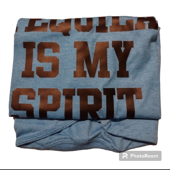 Tequila is my Spirit Animal Tshirt Unisex Size Large Softstyle - Picture 4 of 5